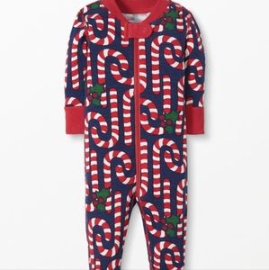 Hanna Andersson Red and Blue Candy Cane Pajamas